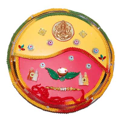 "Rakhi Thali - RT-2010-code001 - Click here to View more details about this Product